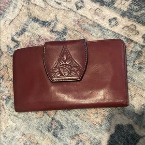 Elegant Vintage Burgundy Leather wallet